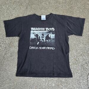 Vtg Y2k BEASTIE BOYS Check Your Head Photo Graphic Print Hip Hop Rap T Shirt